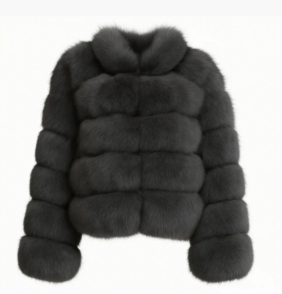 BUBBLE COLAR COAT BLACK