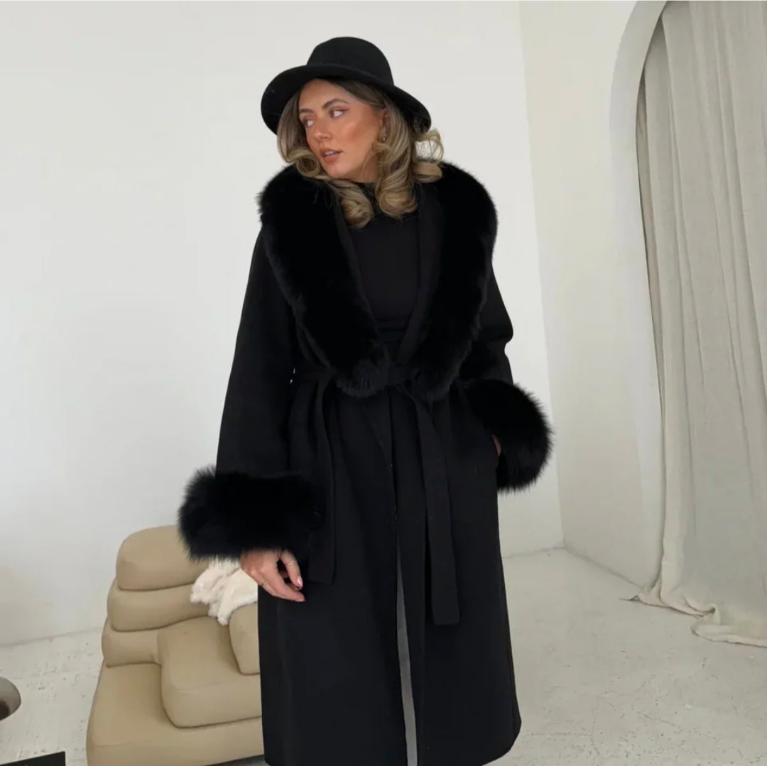 LUNEA LUXE LONG COAT BLACK
