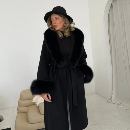 LUNEA LUXE LONG COAT BLACK