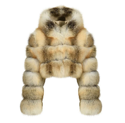 CROPPED HOODED COAT